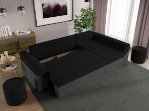 Coltar Extensibil Cali gri antracit / negru - imagine 4
