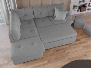 Coltar Extensibil Roma Gri Deschis - imagine 3