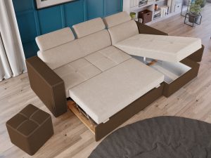 Coltar Extensibil Paloma Crem / Maro - imagine 4