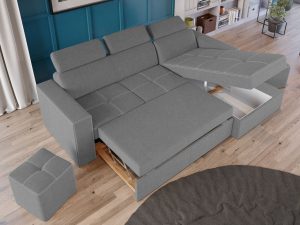 Coltar Extensibil Paloma Gri Deschis - imagine 4