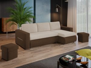 Coltar Extensibil Rita Crem / Maro - imagine 2