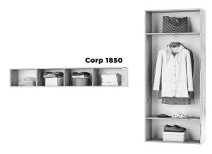 Living Pati 194 - Mobila Sufragerie Gri Antracit + Alb - imagine 3