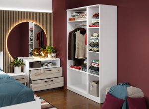 Dulap Relax Alb / Stejar k02 - C124/03 - imagine 3