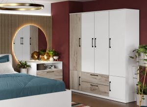 Dulap Relax Alb / Stejar k02 - C165/02 - imagine 2