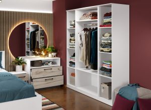 Dulap Relax Alb / Stejar k02 - C165/03 cu oglinda - imagine 3