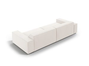 Canapea 3 locuri, Jodie, Micadoni Home, BL, 204x102x70 cm, poliester, bej deschis - imagine 4