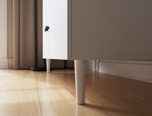 Dulap pentru haine ELTAP, Dullum, 120x60x205 cm, PAL/PVC, alb - imagine 8