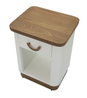 Noptiera Tolosa, Mauro Ferretti, 48x40x62 cm, MDF/lemn de frasin/fier, multicolor - imagine 4