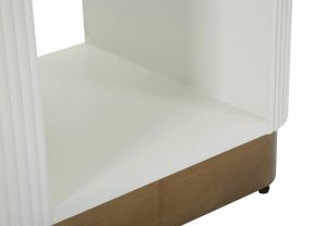 Noptiera Tolosa, Mauro Ferretti, 48x40x62 cm, MDF/lemn de frasin/fier, multicolor - imagine 5