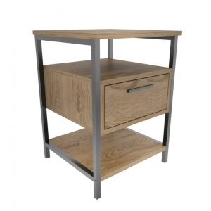 Noptiera Alba - Negru, Oak - imagine 4