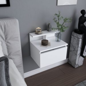 Noptiera Alice - Alb - imagine 3