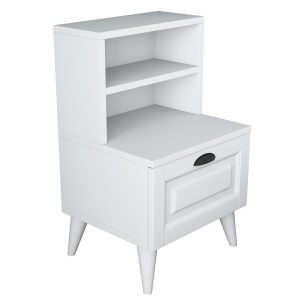 Noptiera BD105 Alb 45x74.4x40 cm - imagine 9