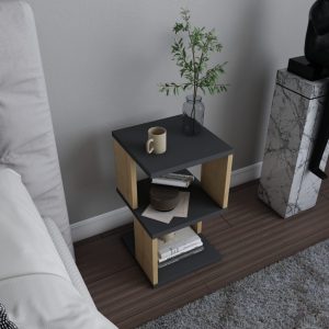 Noptiera Carter - Antracit, Oak - imagine 2