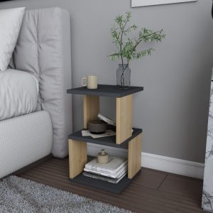 Noptiera Carter - Antracit, Oak - imagine 3