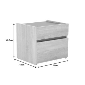 Noptiera Comcie Pako World Natural 50x42x45.5 cm - imagine 8