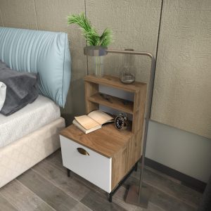 Noptiera Cressi - Walnut, Alb - imagine 3