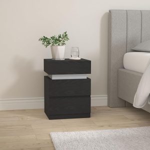 Noptiera cu LED Vasagle Negru 40x35x55 cm - imagine 2