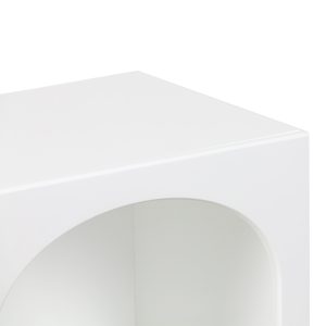 Noptiera Emersi, Pako World, MDF, Alb, 40x32x70 cm - imagine 4
