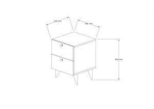 Noptiera Kada - Walnut v2 - imagine 4