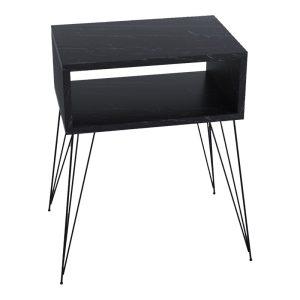 Noptiera Naida Pako World Negru 45x30x59 cm - imagine 3