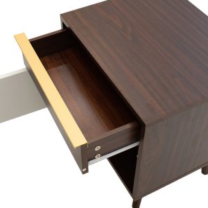 Noptiera Nastia Dark Walnut 48x39x53 cm - imagine 5
