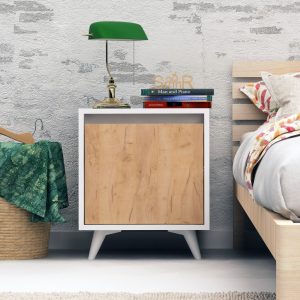 Noptiera Piona Oak-Alb - imagine 2