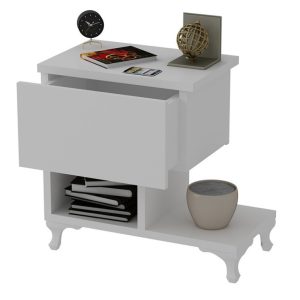 Noptiera PWF-0409 Alb 47x33x47 cm - imagine 4