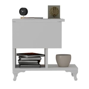 Noptiera PWF-0409 Alb 47x33x47 cm - imagine 5