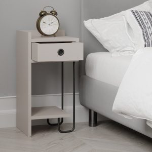 Noptiera Sirius Mocha deschis 32x61x30 cm - imagine 2
