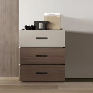 Noptiera Sonlen nuanta nuc-bej 60x40x66 cm - imagine 2