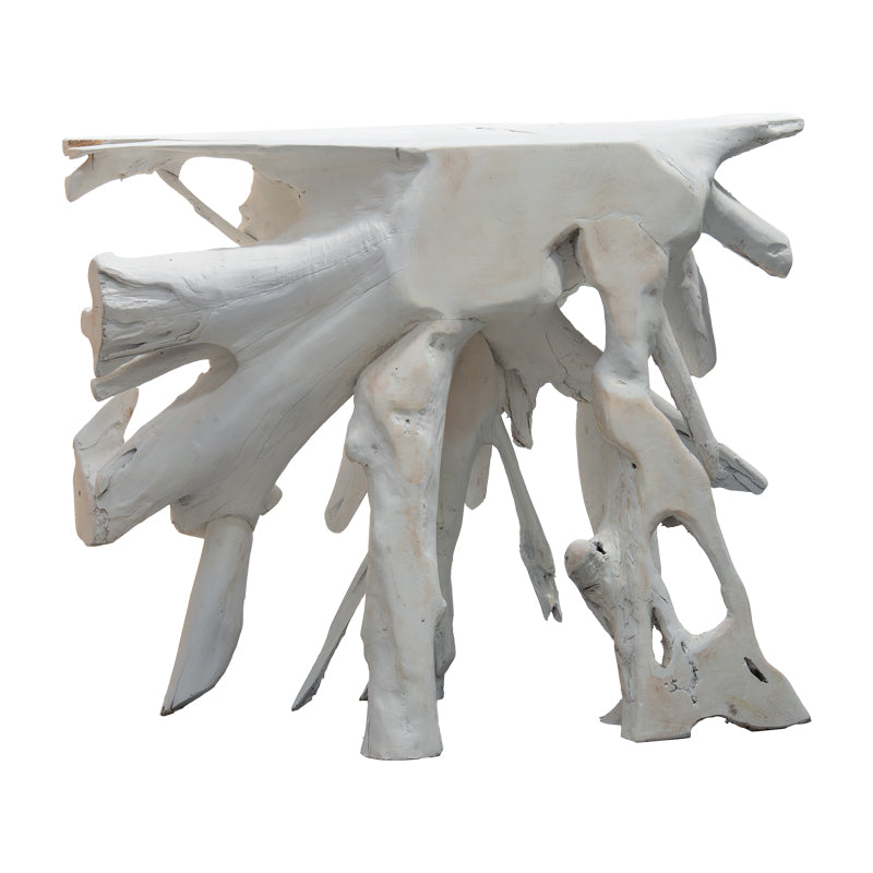 Consola Lyle din lemn masiv lucrat manual alb 100x38x80cm 1 Consola Lyle din lemn masiv lucrat manual alb 100x38x80cm