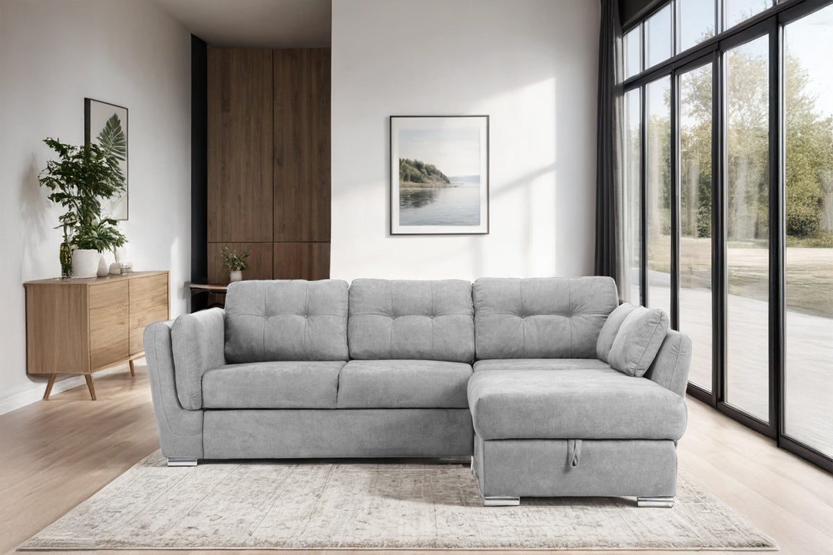 Colțar Extensibil JAZZ, cu ladă depozitare, 245 x 205 x 90 cm 3 Colțar Extensibil JAZZ, cu ladă depozitare, 245 x 205 x 90 cm - imagine 3