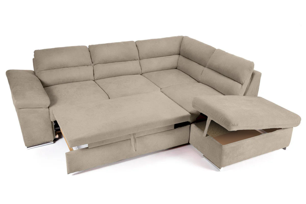 Colțar Extensibil ALONSO, cu ladă de depozitare, variante stânga/dreapta 260x220x85 cm 5 Colțar Extensibil ALONSO, cu ladă de depozitare, variante stânga/dreapta 260x220x85 cm - imagine 5