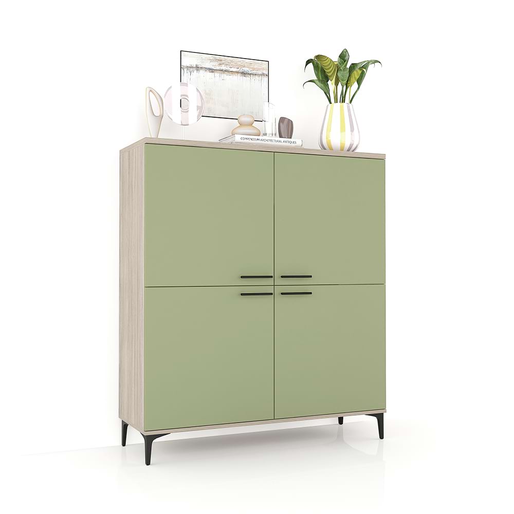 Comoda living CUBO 120, 4U, Italian, Oak, Pesto 1 Comoda living CUBO 120, 4U, Italian, Oak, Pesto