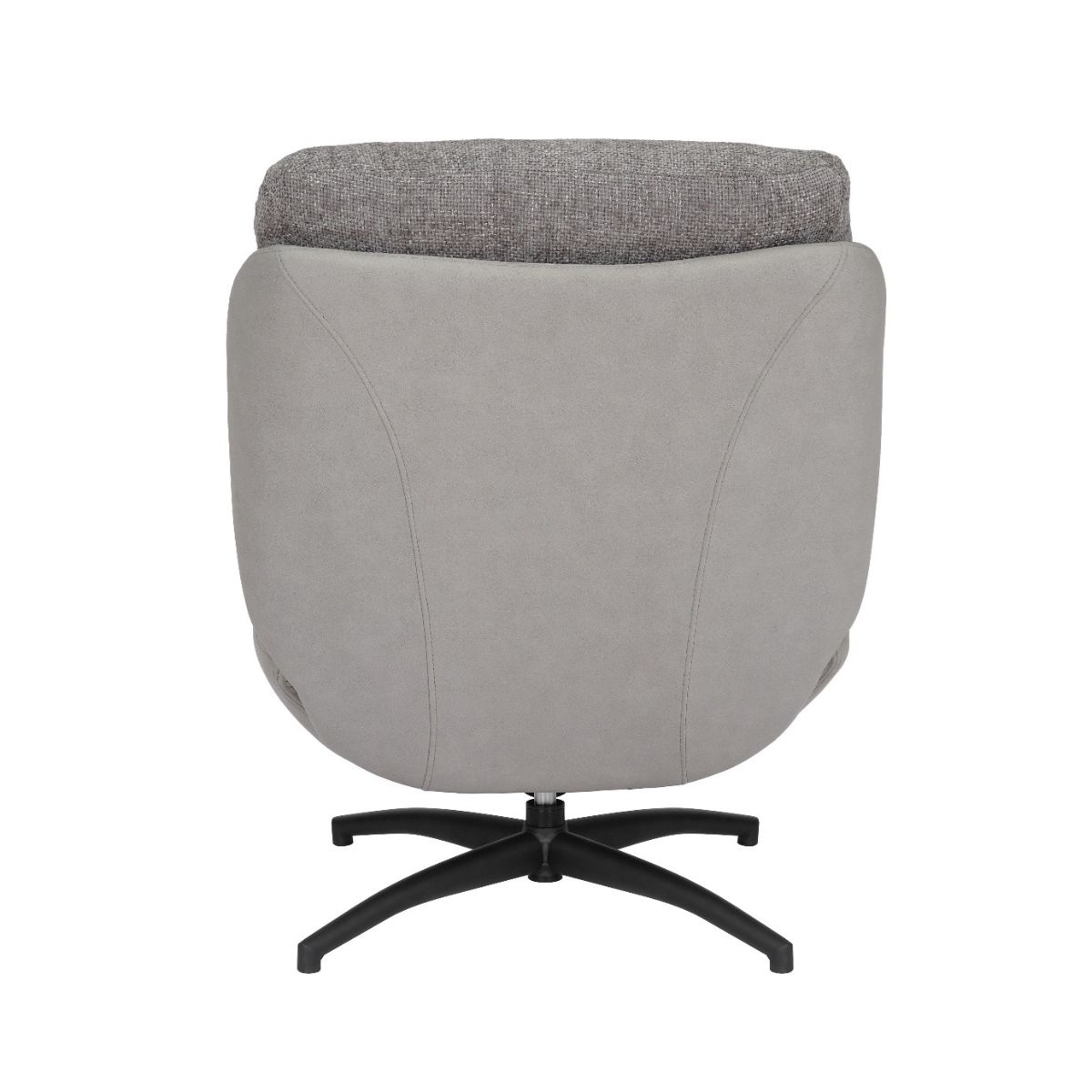 Fotoliu Confort Rotativ Gri cu otoman 4 Fotoliu Confort Rotativ Gri cu otoman - imagine 4