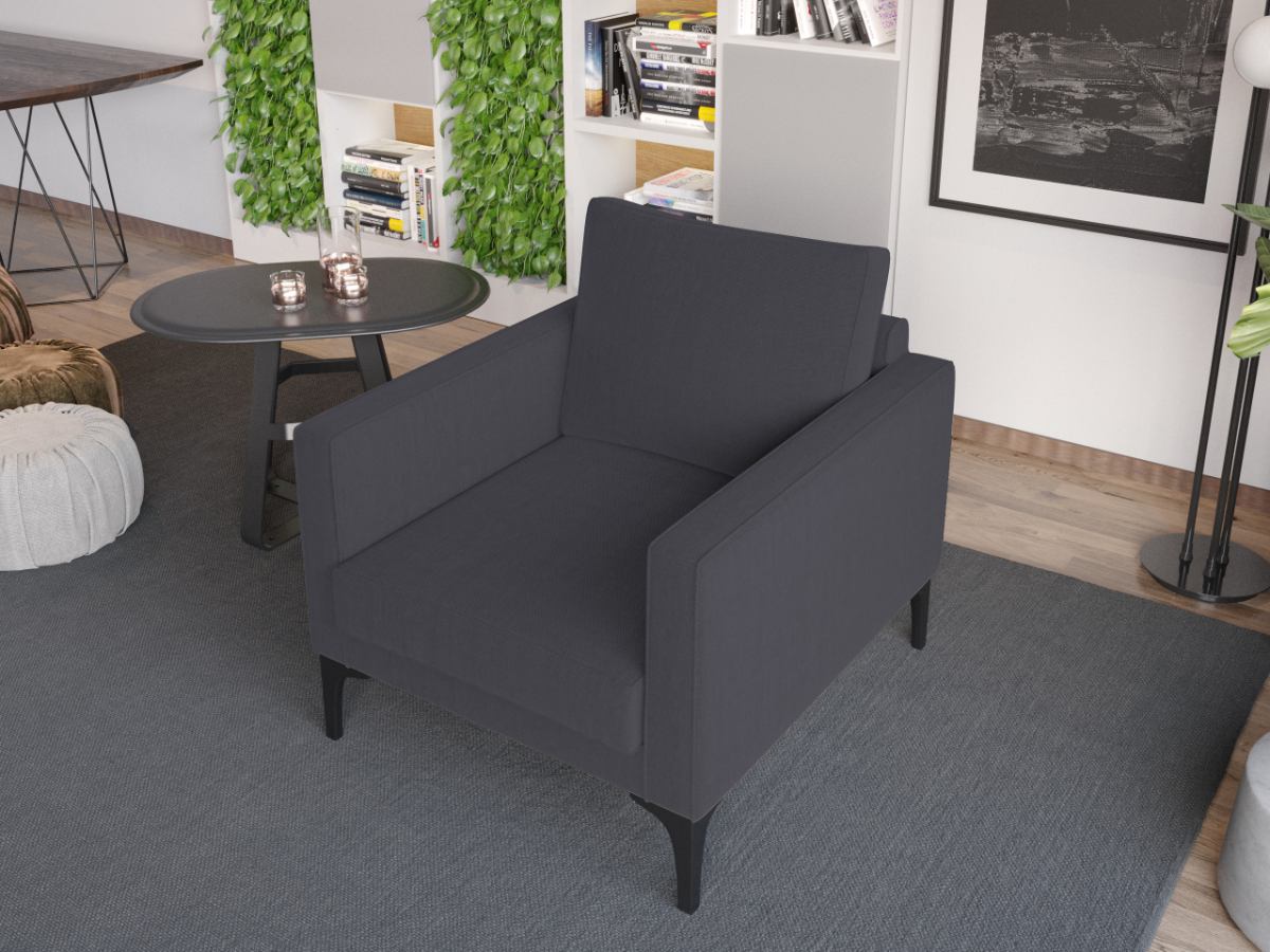 Fotoliu Rici Gri Inchis 1 Fotoliu Rici Gri Inchis