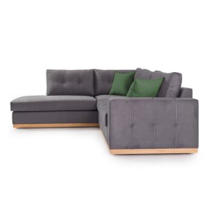 Coltar Dreapta Boston Gri Inchis - Natural 280x225x95 cm - imagine 4