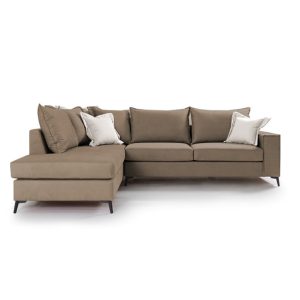 Coltar Dreapta Boston Mocha - Crem 290x235x95 cm - imagine 2
