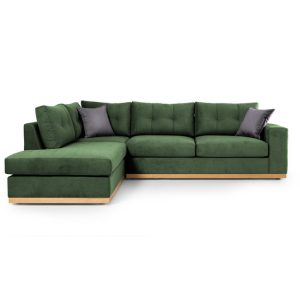 Coltar Dreapta Boston Verde Inchis - Gri Inchis - Natural 280x225x95 cm - imagine 2