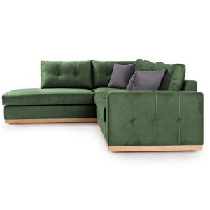 Coltar Dreapta Boston Verde Inchis - Gri Inchis - Natural 280x225x95 cm - imagine 3