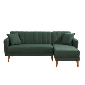 Coltar dreapta extensibil Aqua Verde inchis 225x85x150 cm - imagine 5