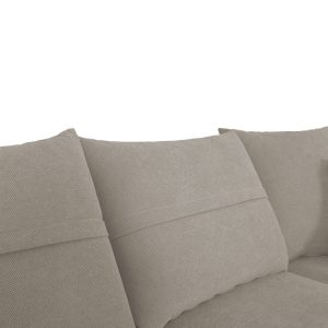 Coltar dreapta Montana tesatura gri deschis cu perne gri 275x215x93 cm - imagine 3
