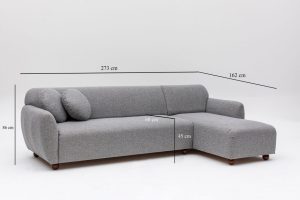 Coltar Eddy Corner Gri Deschis - imagine 4