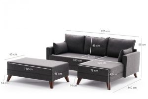 Coltar Extensibil Bella Soft Mini Antracit - imagine 8