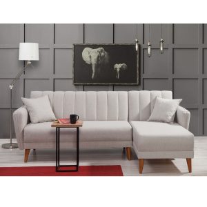 Coltar extensibil dreapta Aqua Crem 225x85x150 cm - imagine 2