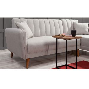 Coltar extensibil dreapta Aqua Crem 225x85x150 cm - imagine 3