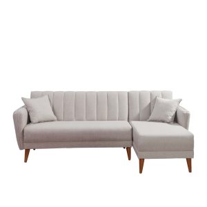 Coltar extensibil dreapta Aqua Crem 225x85x150 cm - imagine 4