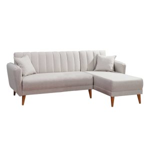Coltar extensibil dreapta Aqua Crem 225x85x150 cm - imagine 5