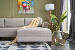 Coltar extensibil Eris Crem 219x149x43 cm - imagine 3