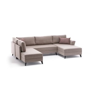 Coltar extensibil Eris Crem 219x149x43 cm - imagine 7
